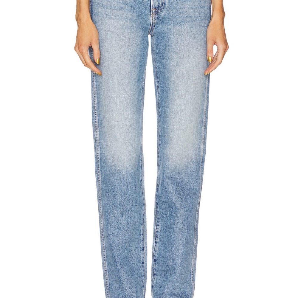 LIKE NEW: Women's GRLFRND High Waisted Blue Jeans